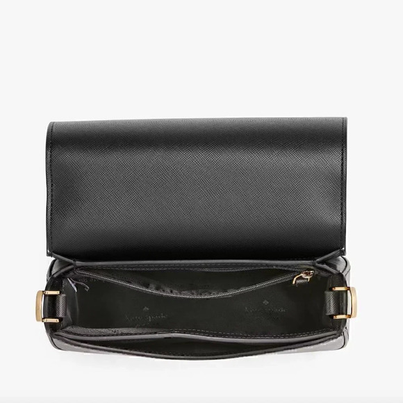 NEW Kate Spade bag crossbody black leather gold-tone hardware NWT - Picture 10 of 12